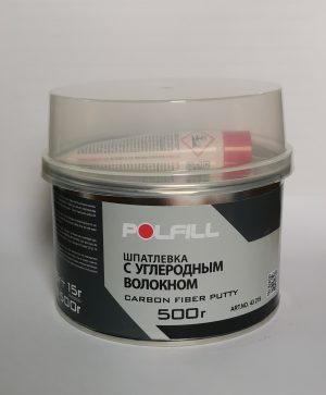 Смола полиэфирная (шпат) POLFILL(Полфил) с углеволокном CARBON 0,5 кг (12)